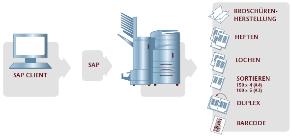 Abbildung: Drucken unter SAP